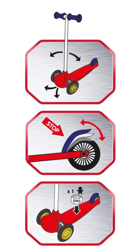 Smoby Spidey 3-Wheeled Twist Scooter 7600750230 - Image 3