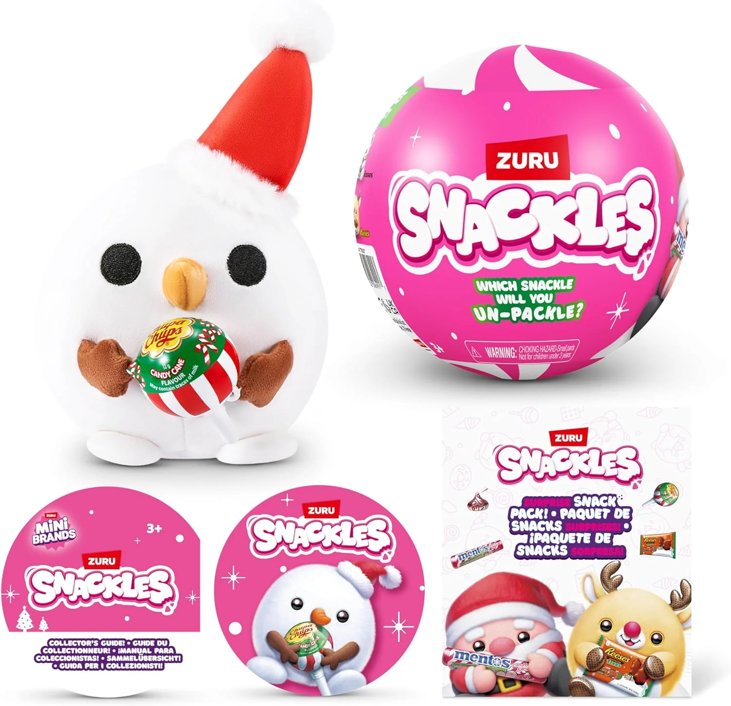 Snackles Capsule Christmas Plush 4.5 Inches