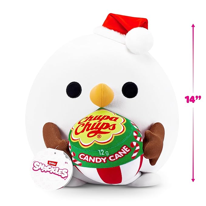 Snackles Christmas Snowman And Chupa Chup Plush 14 Inches - Image 5