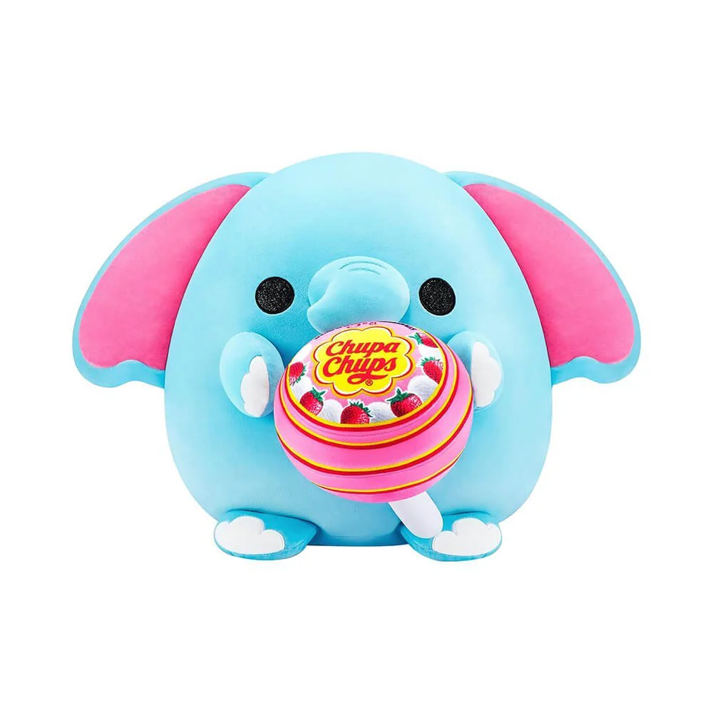 Snackles Holding Chupa Chups Lollilop - Elephant Plush 14inch 77511H