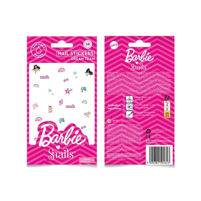 Snail Nail Stickers Barbie Dream Team AE038 - Image 2