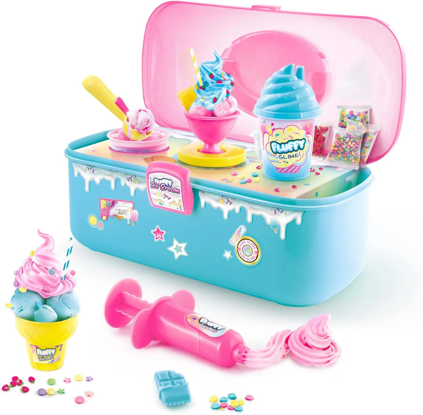 Canal Toys Fluffy Slime Case with Accessories – DIY Slime Kit (Purple, SSC 206) - Image 11