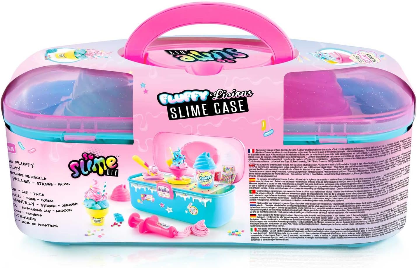 Canal Toys Fluffy Slime Case with Accessories – DIY Slime Kit (Purple, SSC 206) - Image 2