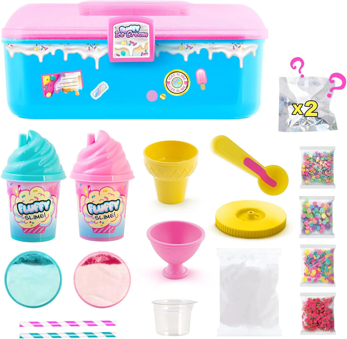 Canal Toys Fluffy Slime Case with Accessories – DIY Slime Kit (Purple, SSC 206) - Image 4