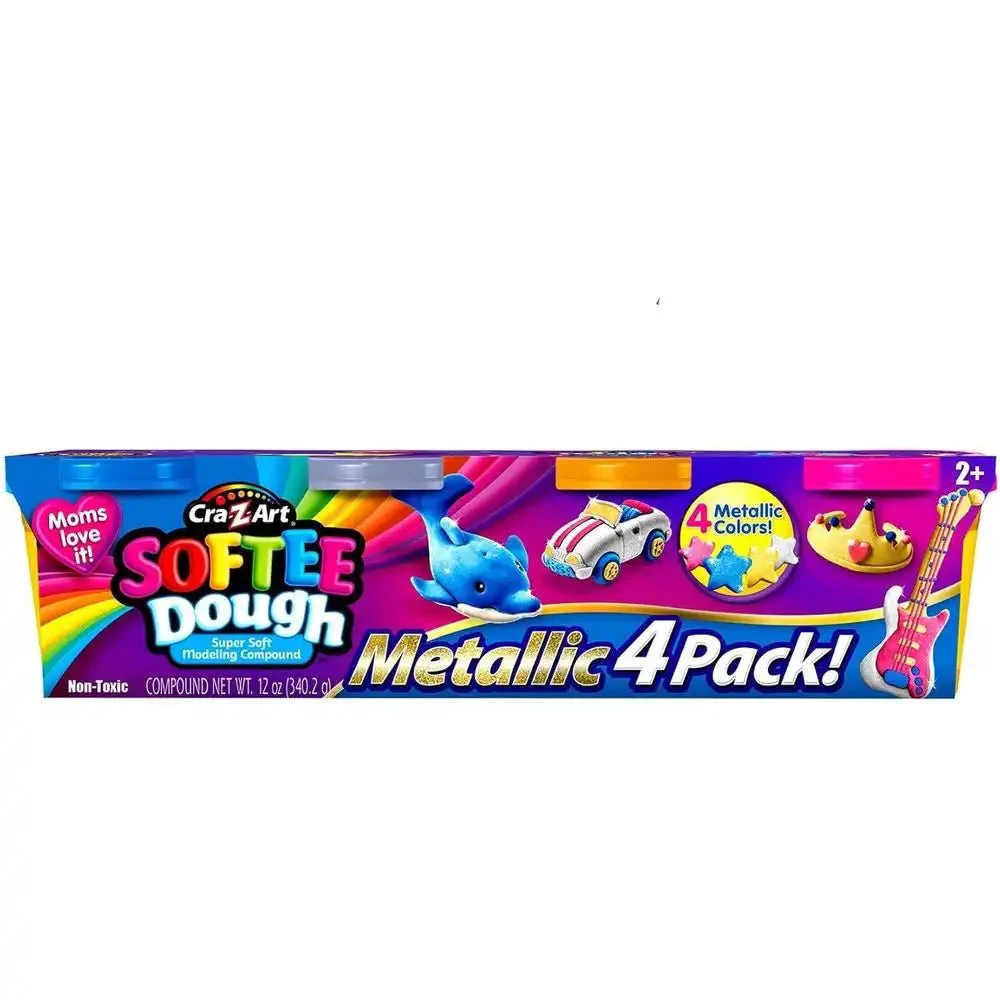 Softee Dough 4 Pack Metallic 36089
