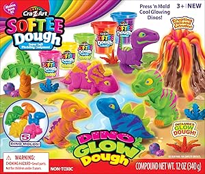Softee Dough Dino Glow Dough CA-66603