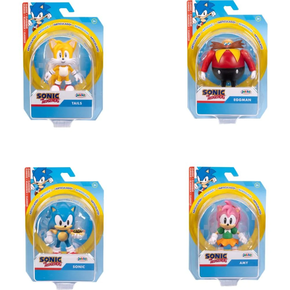 Sonic Mini Figure 1.5-Inch Stylised 6-Pack Value 43087