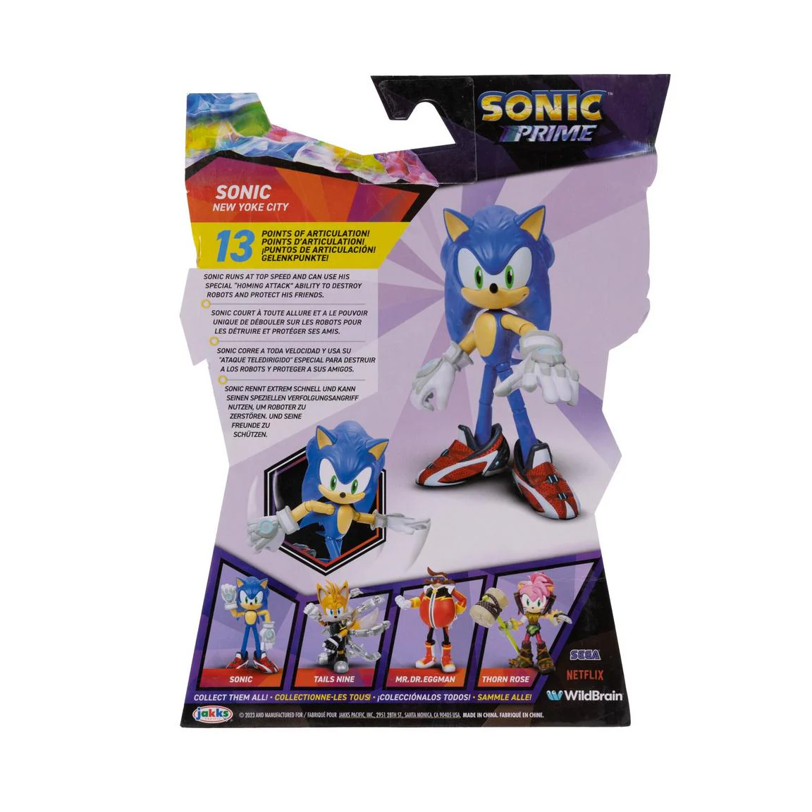 Sonic Prime New Yoke City Action Figure 5inch - Sonic - Image 4