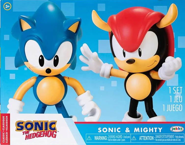 Sonic The Hedgedog 2-Pack 4inch Classic Sonic & Mighty 41556