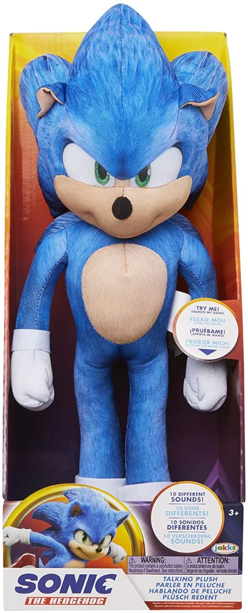 Sonic The Hedgehog 13 Inch Talking Sonic Plush - Image 2