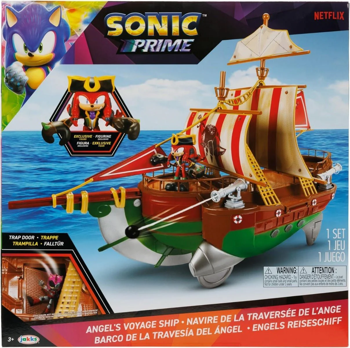 Sonic The Hedgehog Prime Angel's Voyage Pirate Ship Playset 41918