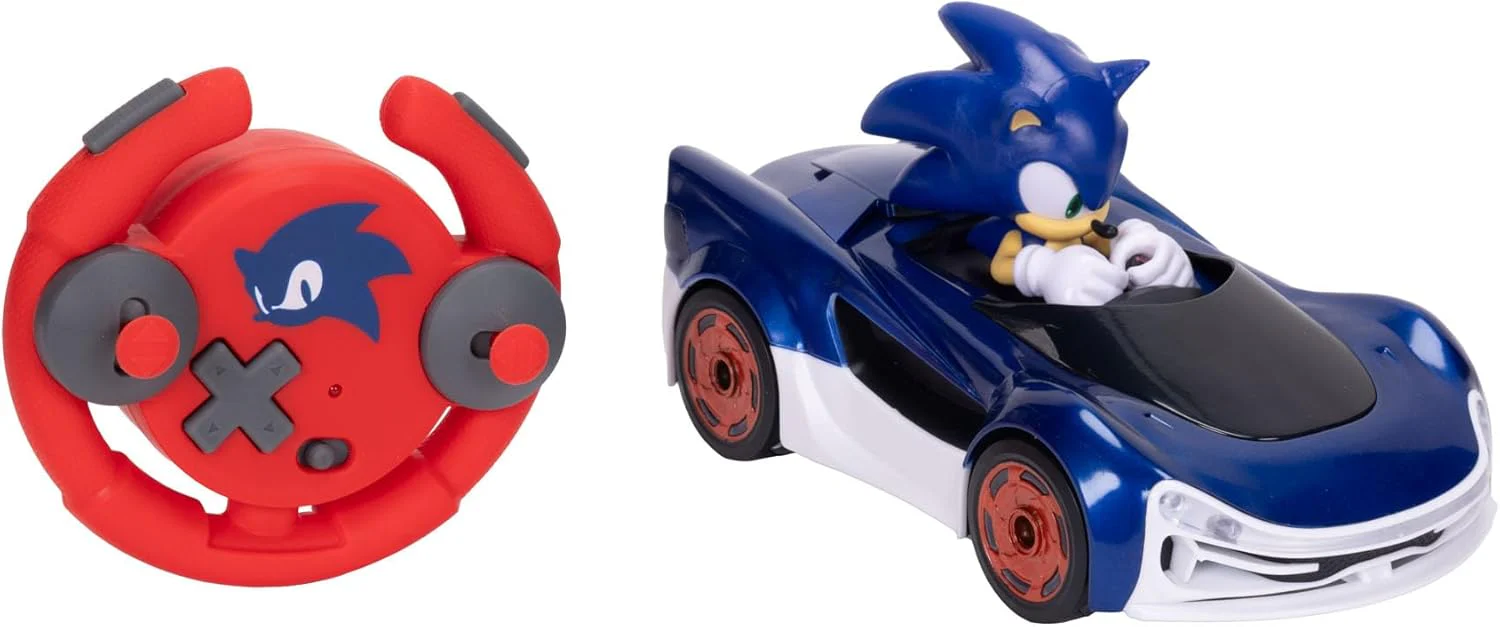 Sonic the Hedgehog Speed Star Lightning Drift RC Car 2.4GHz with LED Lights & 360° Spin – JAKKS Pacific (429974)