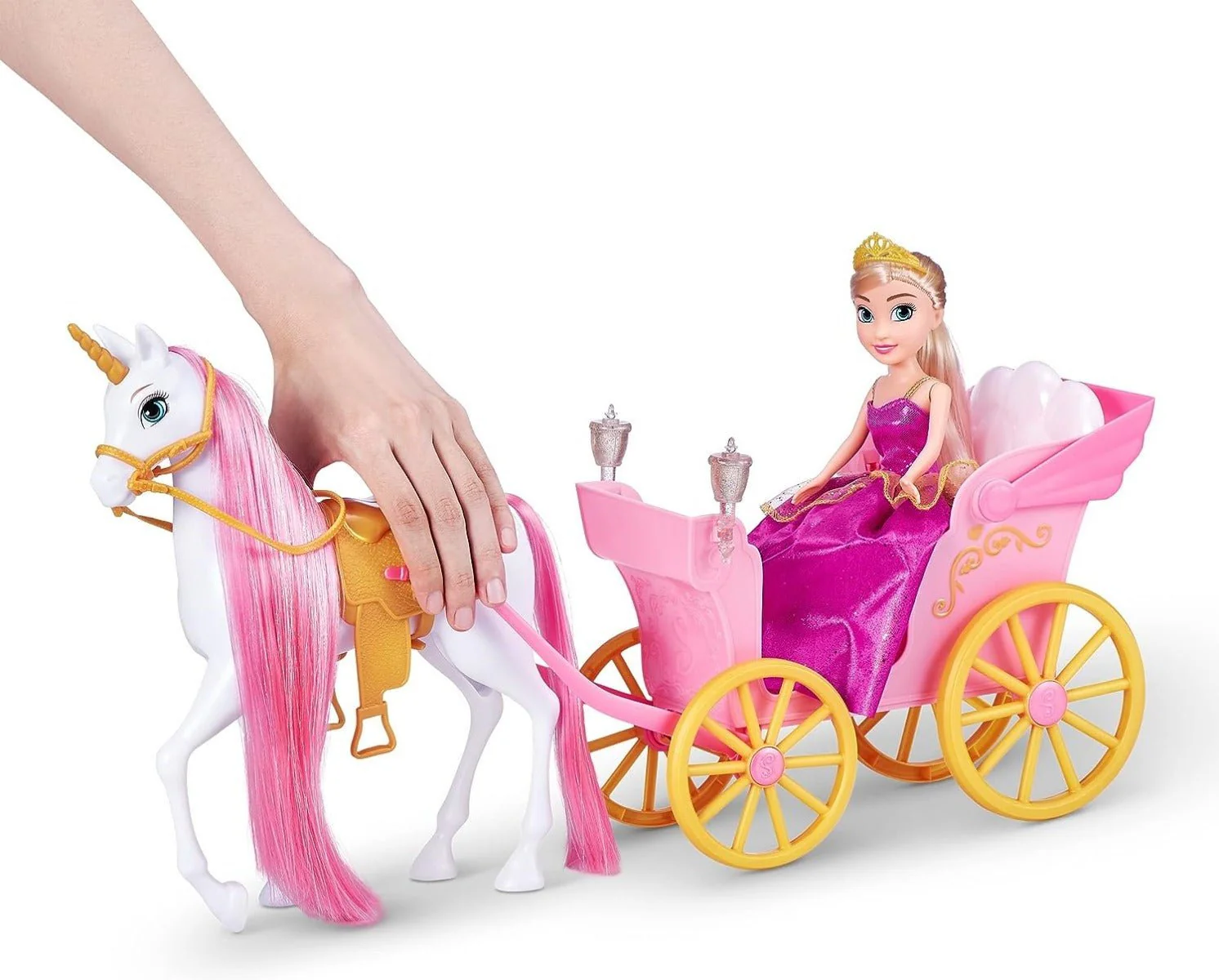 Sparkle Girlz Princess Doll with Horse & Carriage 10068 - Image 8
