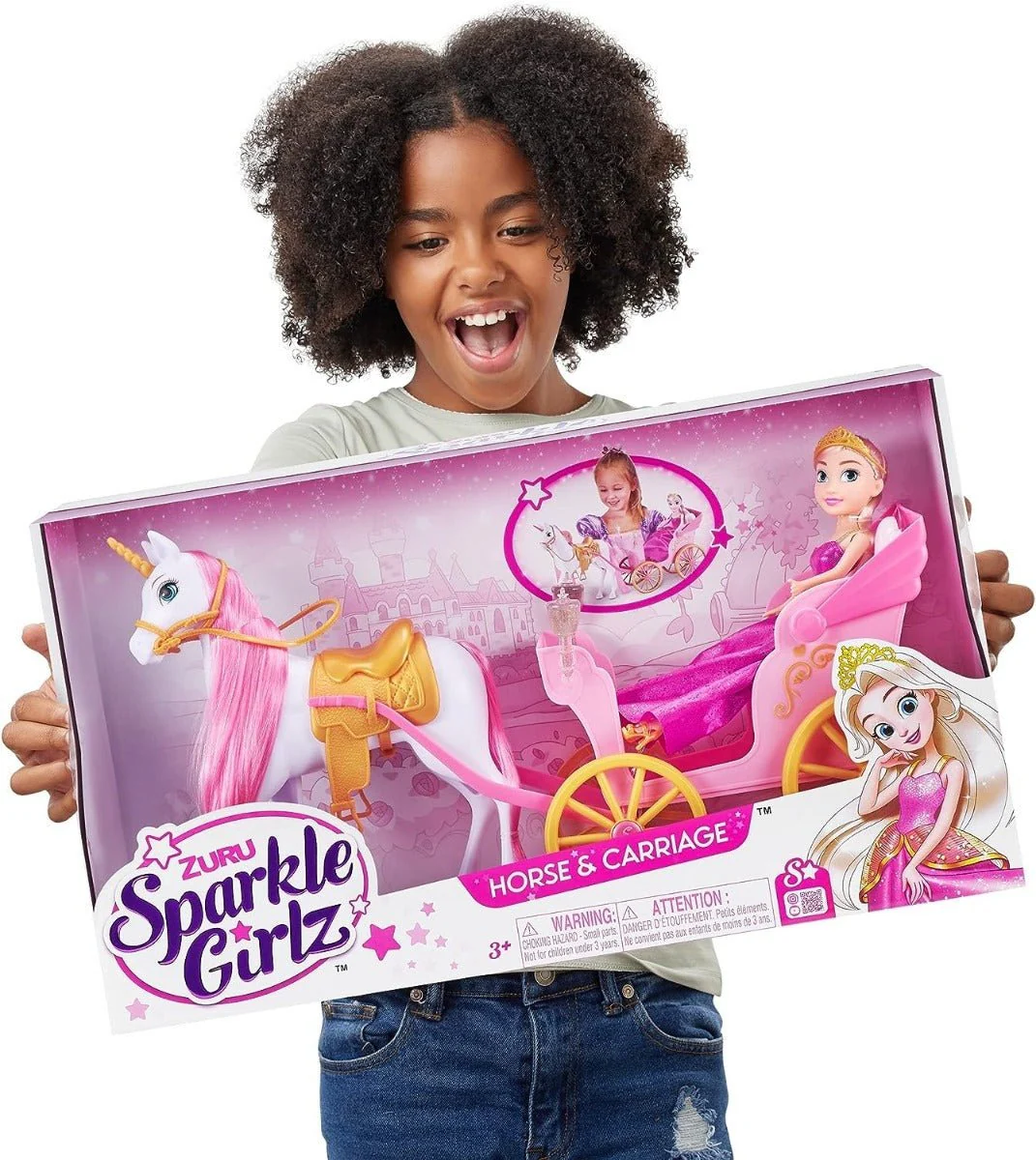 Sparkle Girlz Princess Doll with Horse & Carriage 10068 - Image 9