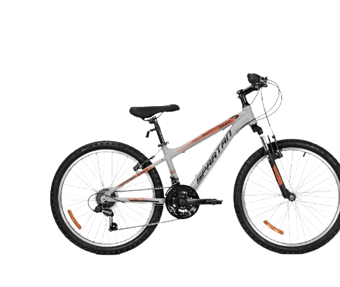 Spartan Bicycle 24-Inch Galaxy MTB - Gray/Orange SP-3230 - Image 3