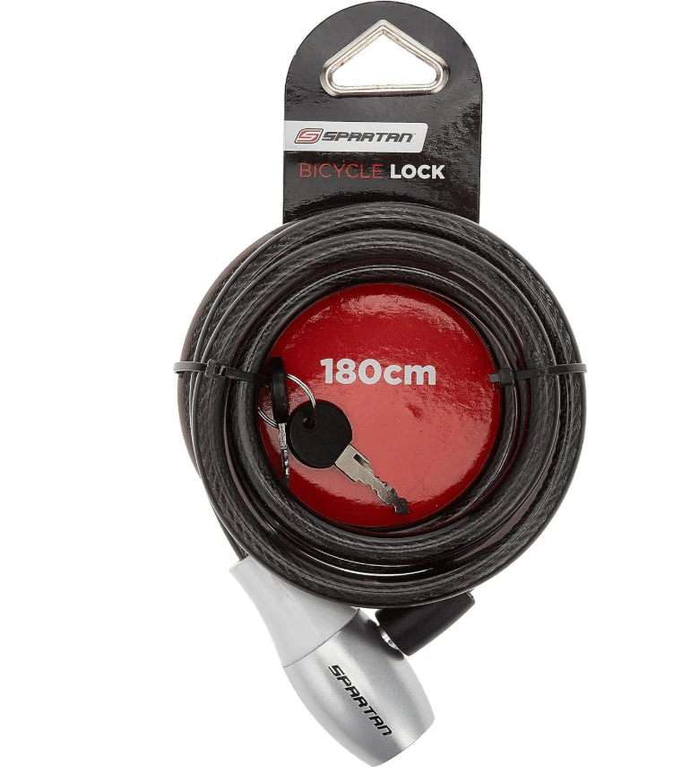 Spartan Cable Lock 180cm Silver SP-9027