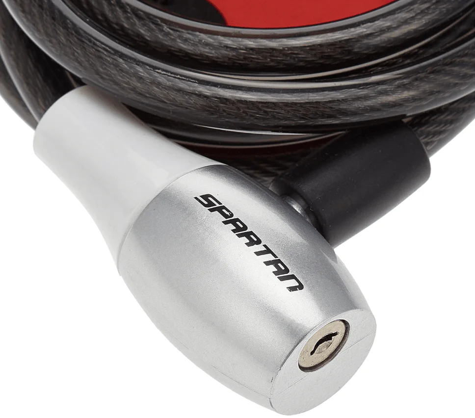 Spartan Cable Lock 180cm Silver SP-9027 - Image 2