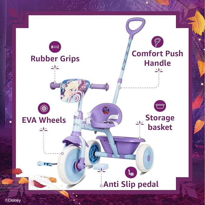 Spartan Disney Frozen Tricycle With Pushbar SP-5012 - Image 2