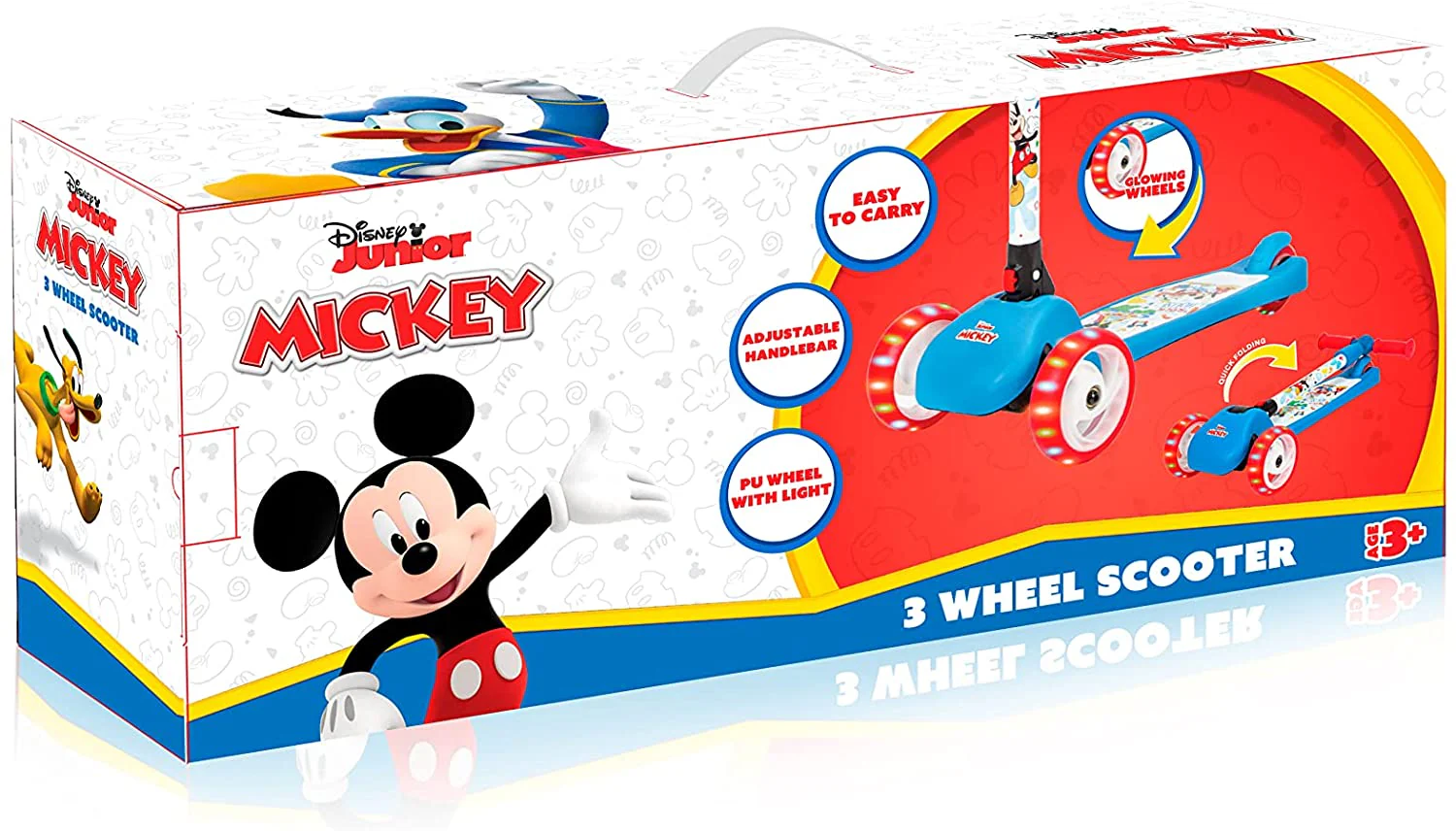 Spartan Mickey LED Folding Scooter 3-Wheel SP-7049 - Image 4