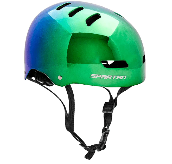 Spartan Mirage Plus Skate Helmet - Rainbow Chrome M - 54-58cm SP-9083 - Image 2