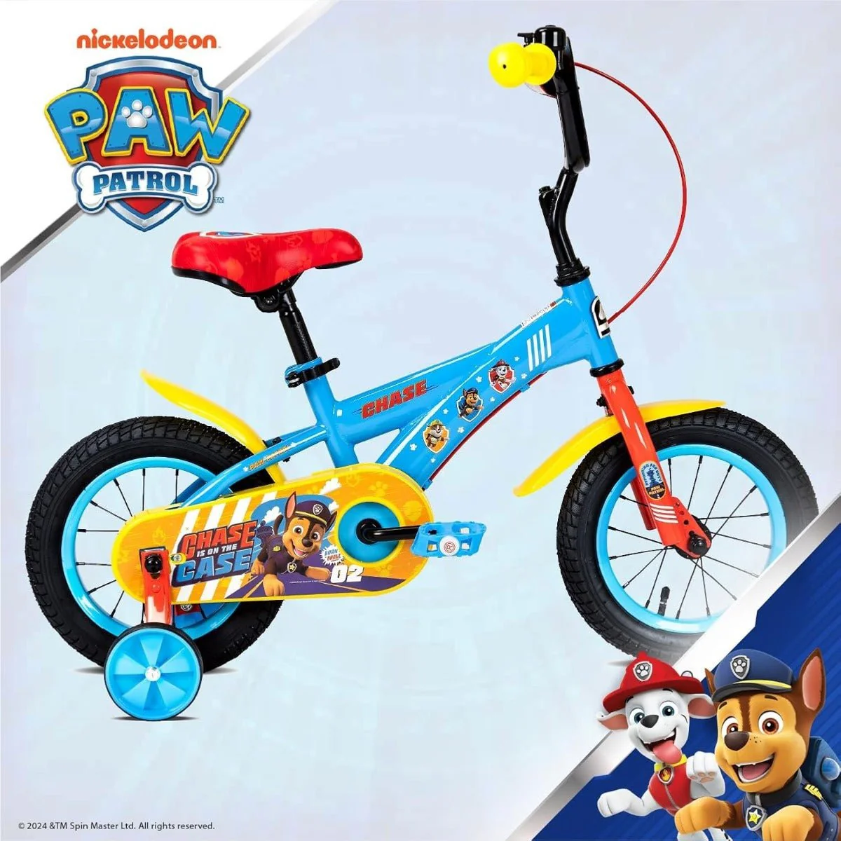 Spartan Paw Patrol Chase Bicycle 12inch SP-3202 - Image 2