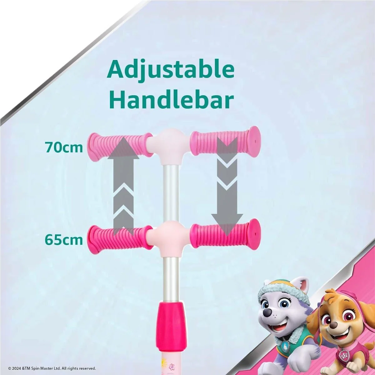 Spartan Paw Patrol Girls Scooter 3-Wheel SP-7056 - Image 4