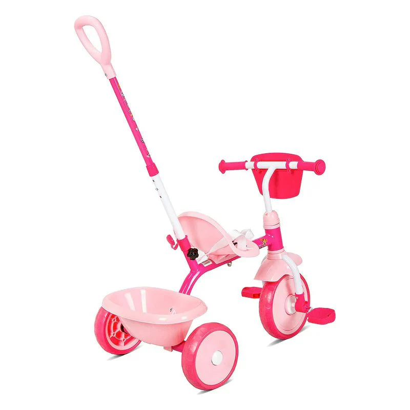 Spartan Paw Patrol Tricycle with Pushbar-Girls SP-5009 - Image 3