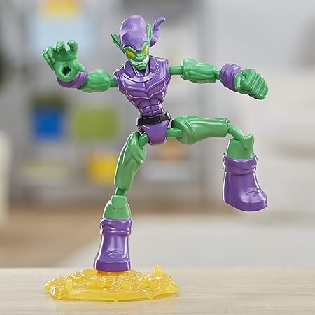 Spider-Man Marvel Bend and Flex Green Goblin Action Figure E8973 - Image 2
