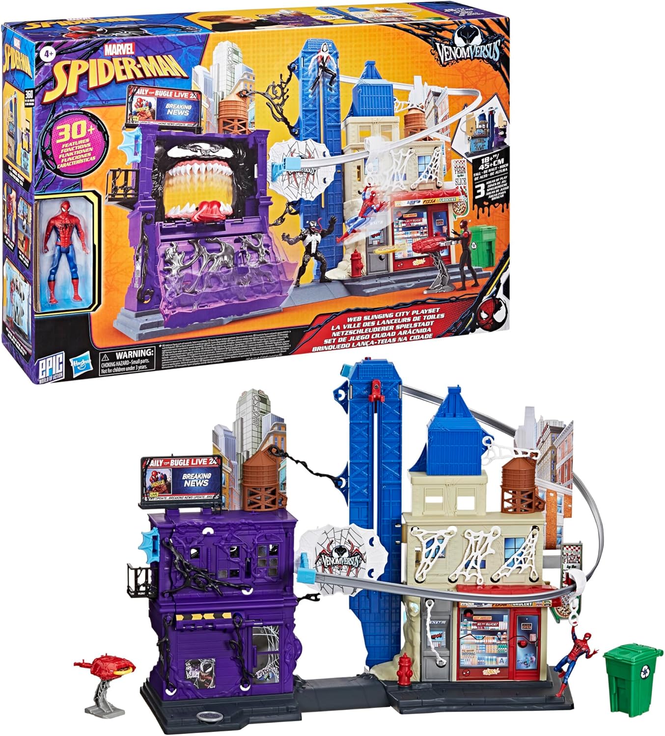 Spiderman 4-In Venomversus Web City G0737