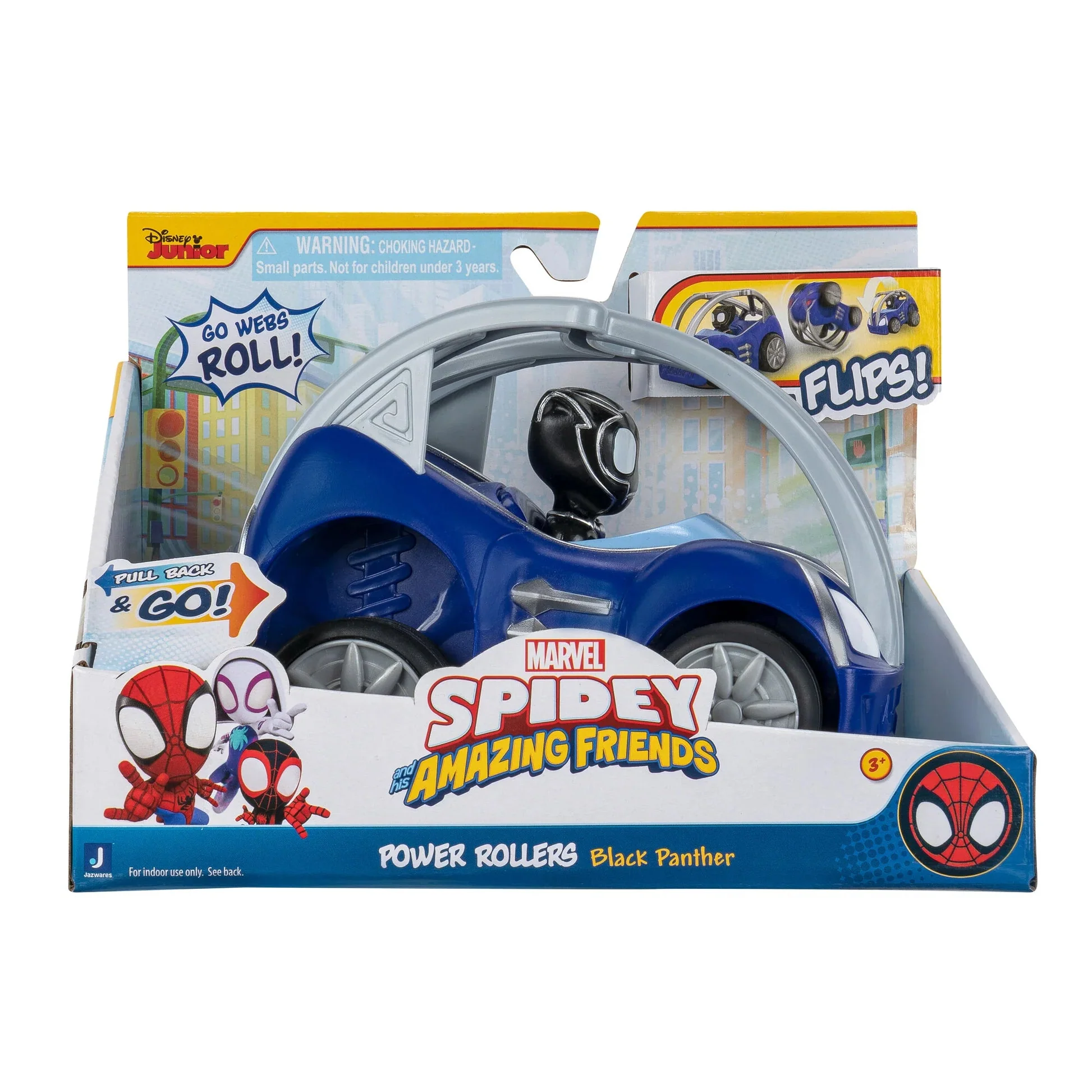 Spidey Amazing Friends Vehicle Power Rollers - Black Panther - Image 3