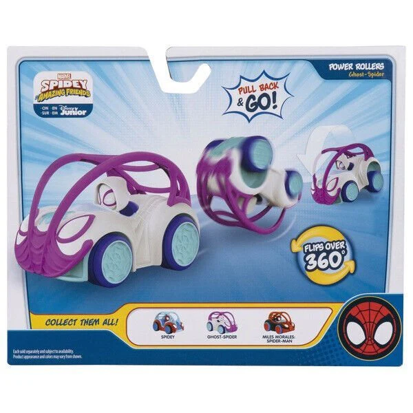 Spidey Amazing Friends Vehicle Power Rollers - Ghost Spider - Image 3