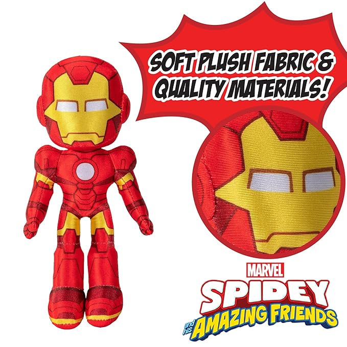 Spidey and His Amazing Friends Little Plush - Iron Man SNF0100/SNF0001 - Image 4