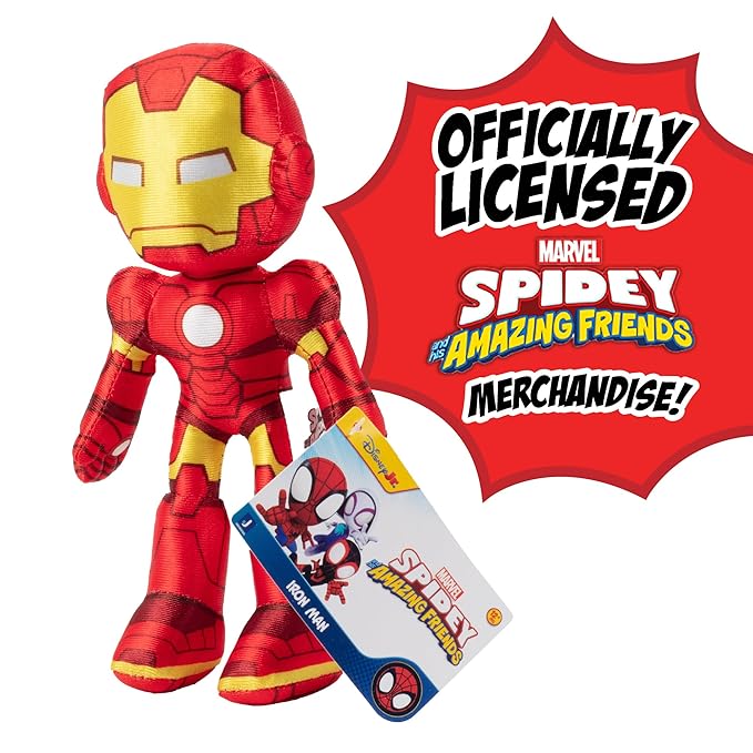 Spidey and His Amazing Friends Little Plush - Iron Man SNF0100/SNF0001 - Image 6