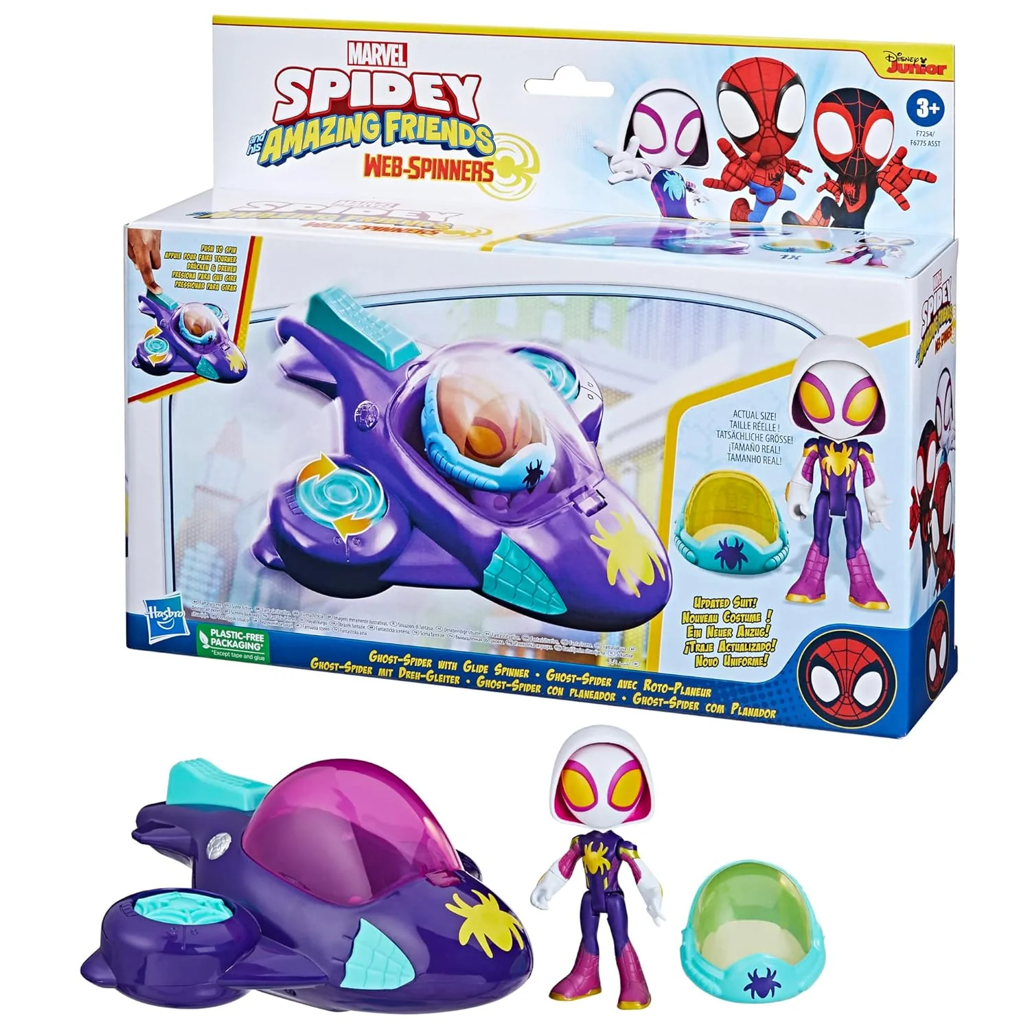 Spidey and His Amazing Friends Pullback Vehicle - Ghost Spider SNF0016/ SNF0014