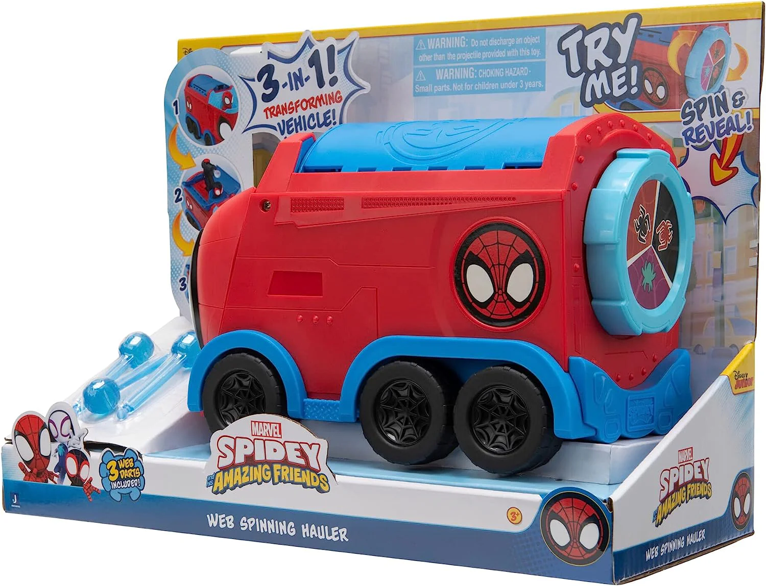 Spidey and His Amazing Friends Transforming Web Spinning Hauler SNF0081 - Image 11