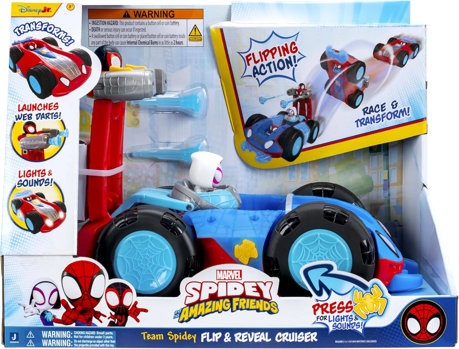 Spidey N Friends Deluxe Flip Cruiser SNF0381