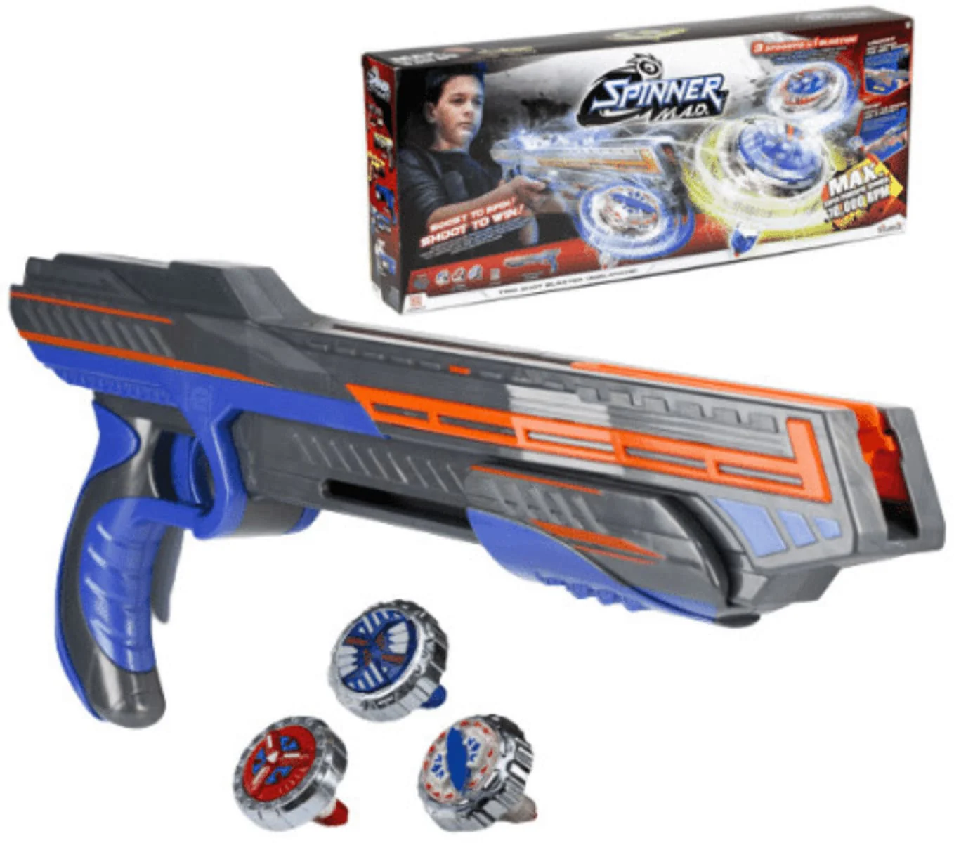 Spinner M.A.D. Trio Shot Avalanche Blaster 86309