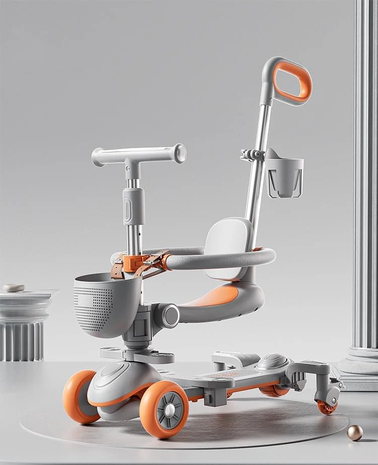 Sport Multifunctional Scooter With Shade Grey MN006 - Image 2