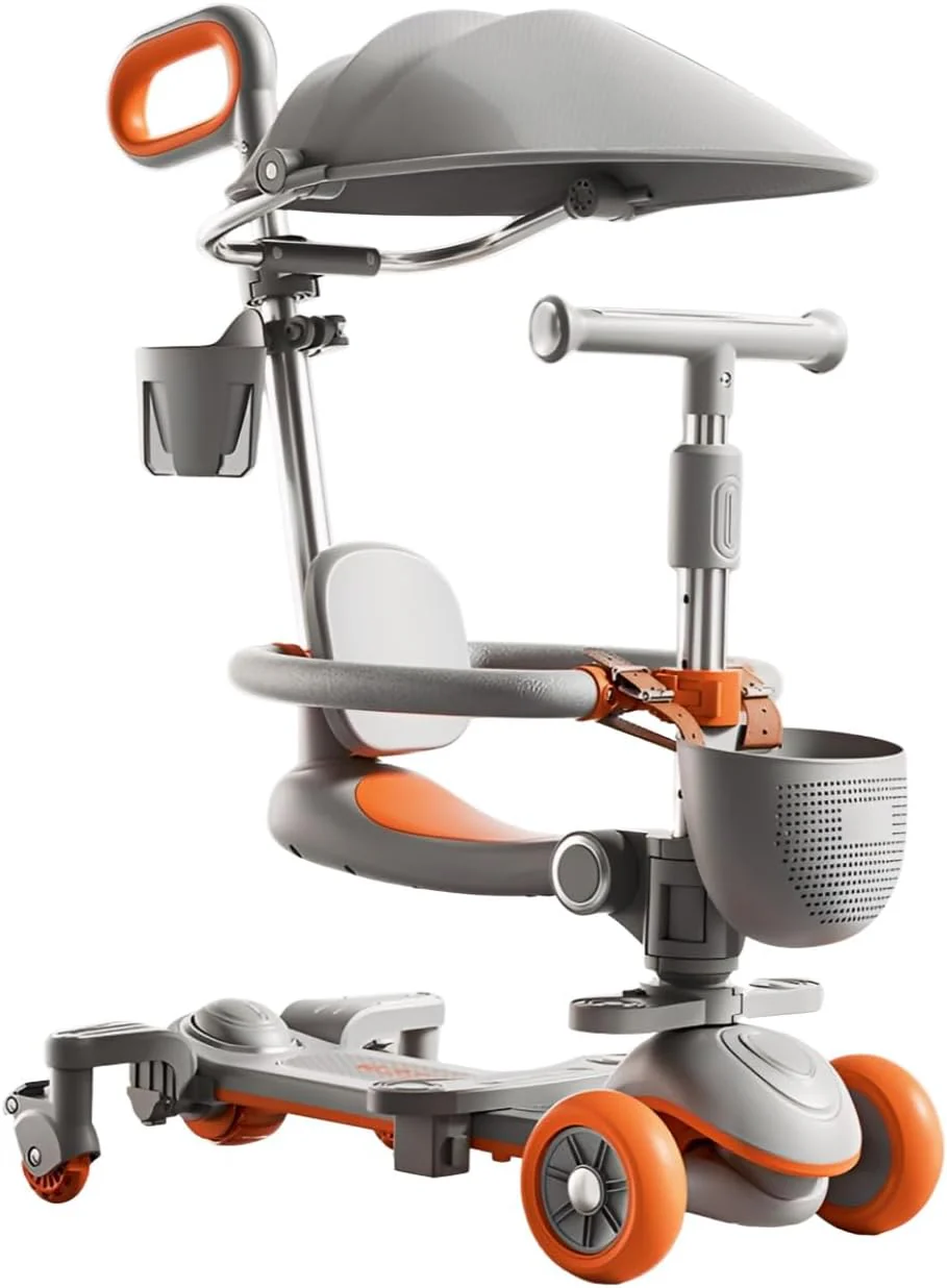 Sport Multifunctional Scooter With Shade Grey MN006 - Image 5