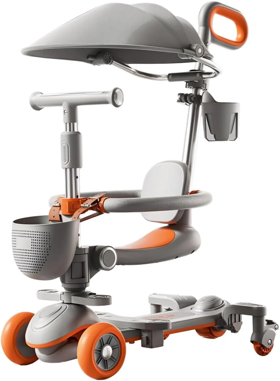 Sport Multifunctional Scooter With Shade Grey MN006 - Image 6