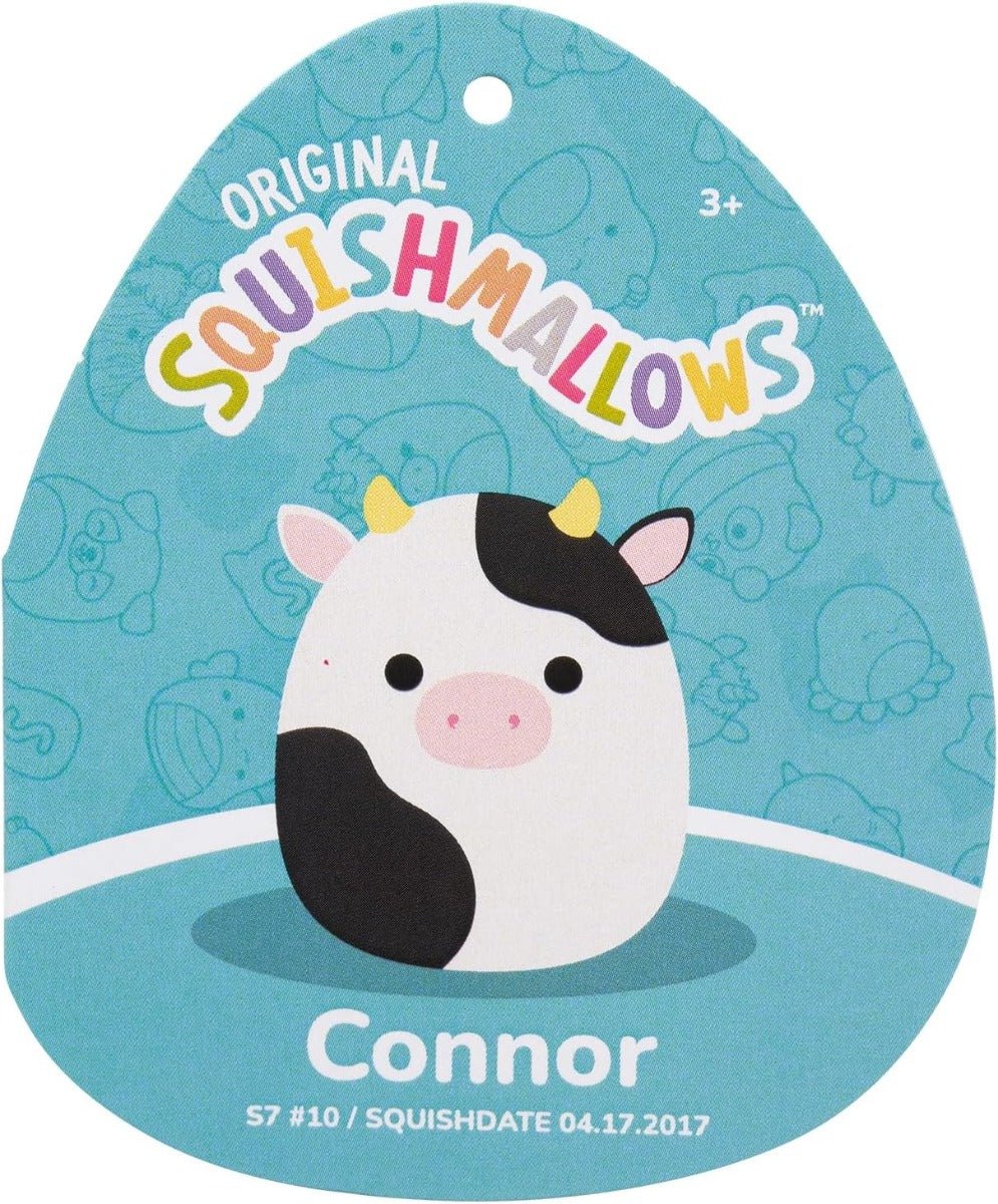 Squishmallow Connor Black and White Cow 7.5inches SQCR05373 - Image 8
