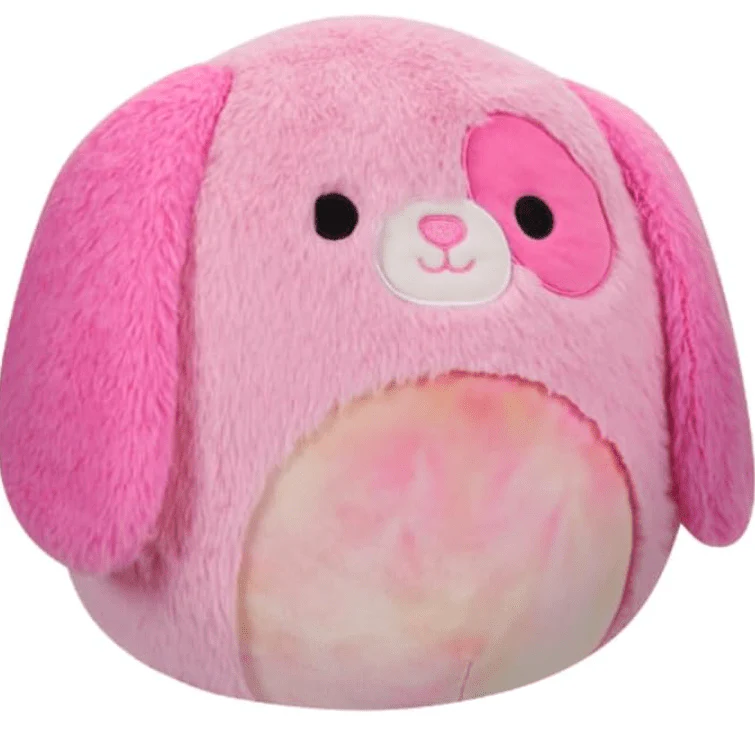 Squishmallow Fuzzamallows Chasen The Pink Dog Plush 12inch - Image 2