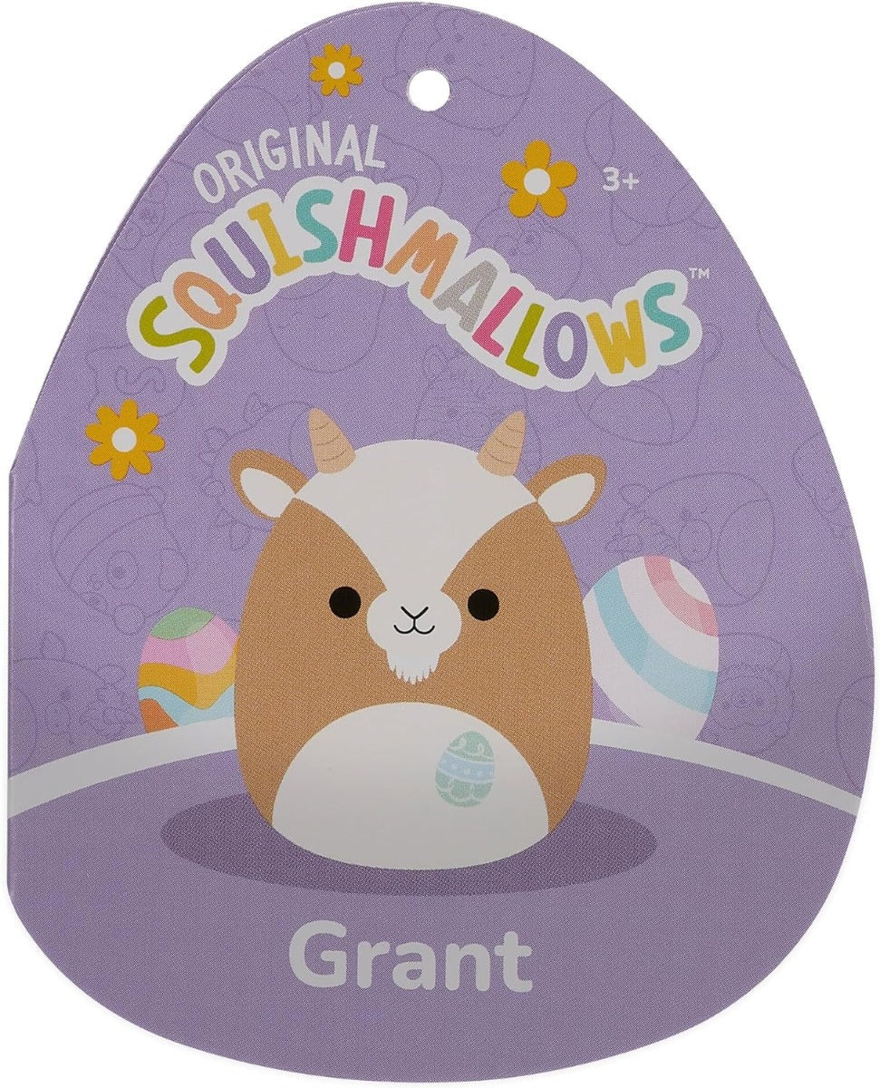 Squishmallow Little Plush Easter Grant Tan Goat with Egg Embroidery 7.5in - Image 5