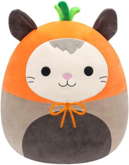 Squishmallow Little Plush Easter - Luanne the Grey Possum in Carrot Costume 7.5inches
