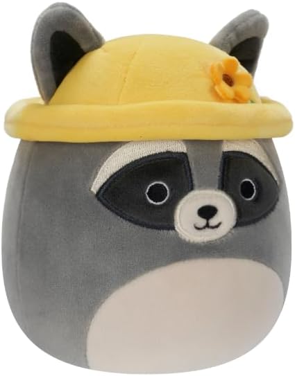 Squishmallow Little Plush Easter - Rocky the Black & Grey Raccoon 5inches - Image 2