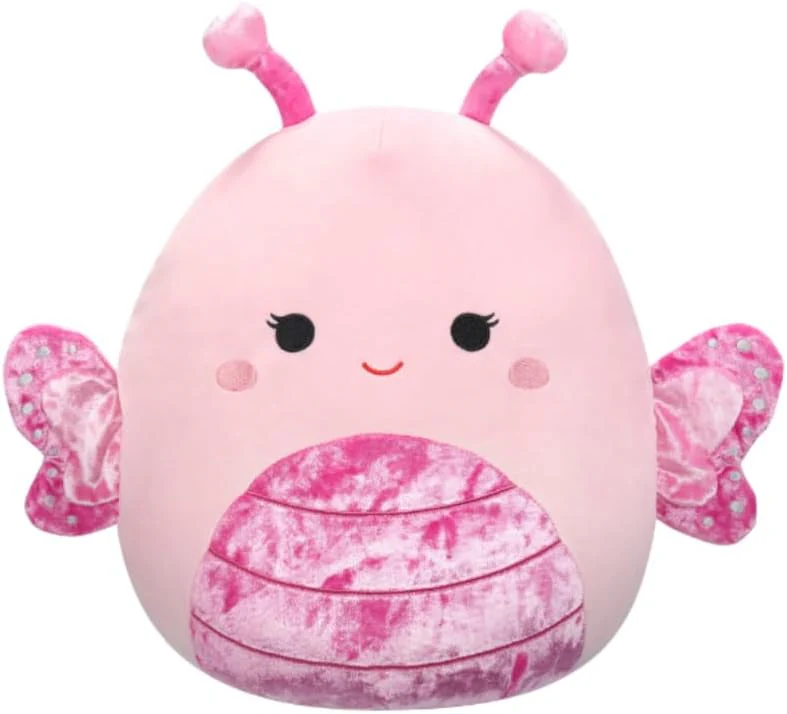 Squishmallow Velvet Mogo The Light Pink Butterfly Plush 12inch