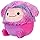 Squishmallow Woxie the Magenta Bigfoot 12inches - Image 2