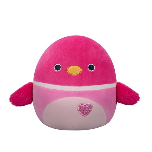 Squishmallows Candy Heart Valentine 2024 7.5" Plush - Della the Mallard Duck