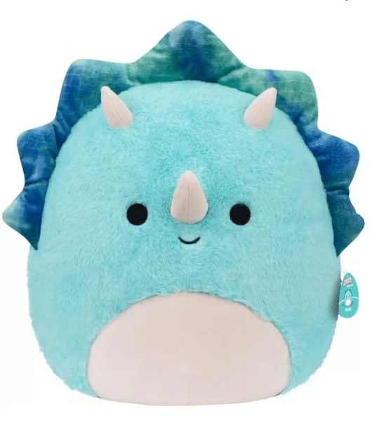 Squishmallows Fuzzamalow Plush 12in - Malik The Triceratops SQCR04180/SQCR04175
