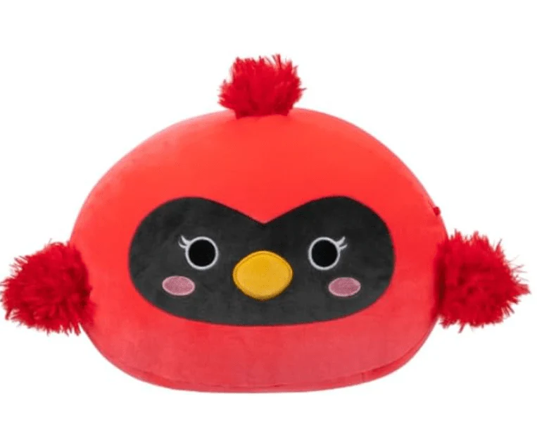 Squishmallows Rainbow Cazlan The Red Cardinal Stackable Plush Toy 12in